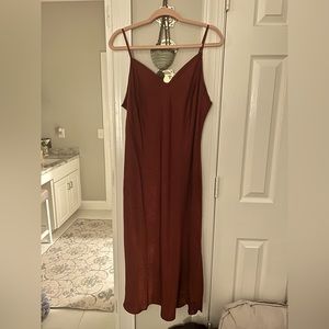Burgundy Strappy Night Out Dress